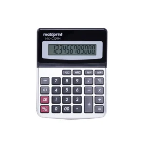 CALCULADORA 12 DIG. DE MESA PRATA MX-129M MAXPRINT